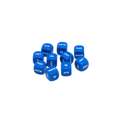 Being & Helping Verbs Dice Set – 10 Dice for Sentence Building