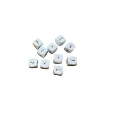 Pronouns Dice Set – 10 Dice for Sentence Practice and Language Support
