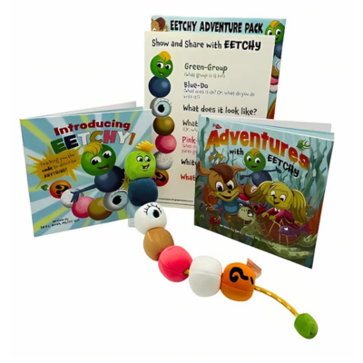 EETCHY Adventure Pack – Language-Building Books + Plush Character + Poster